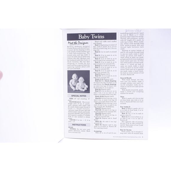 Baby Twins, Crochet Book, Doll Making, Easy-to-follow Instructions Inside - Picture 2 of 2